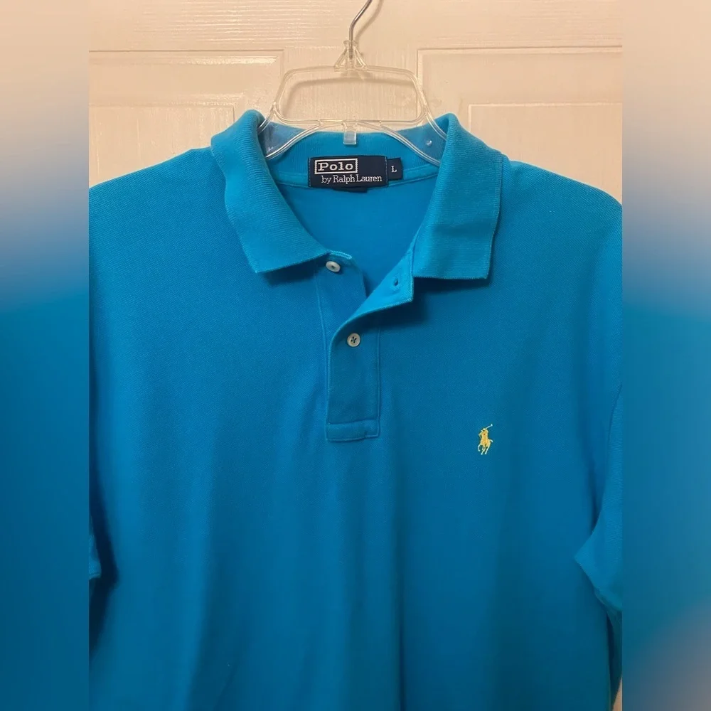 Ralph Lauren Men's Vibrant Teal Blue Polo Shirt